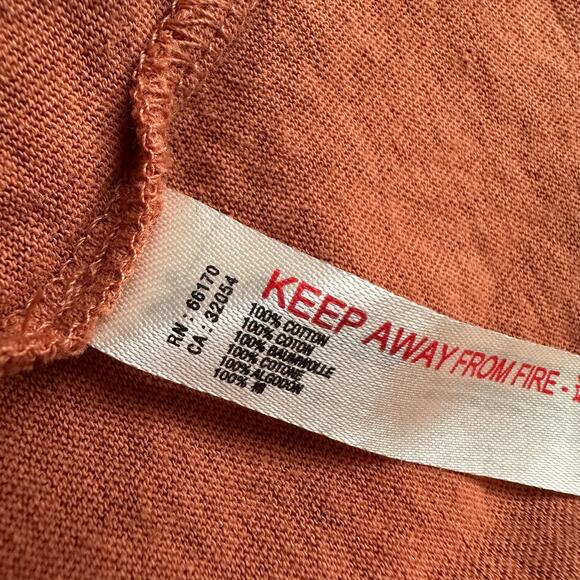 Free People Intimately rust orange cotton crop tank top size S - Picture 7 of 11